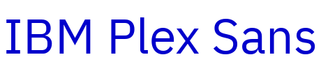 IBM Plex Sans fuente